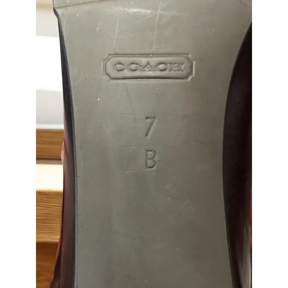 Vintage Coach P030 Deborah Calf Leather Pumps Size 7B - Picture 7 of 9